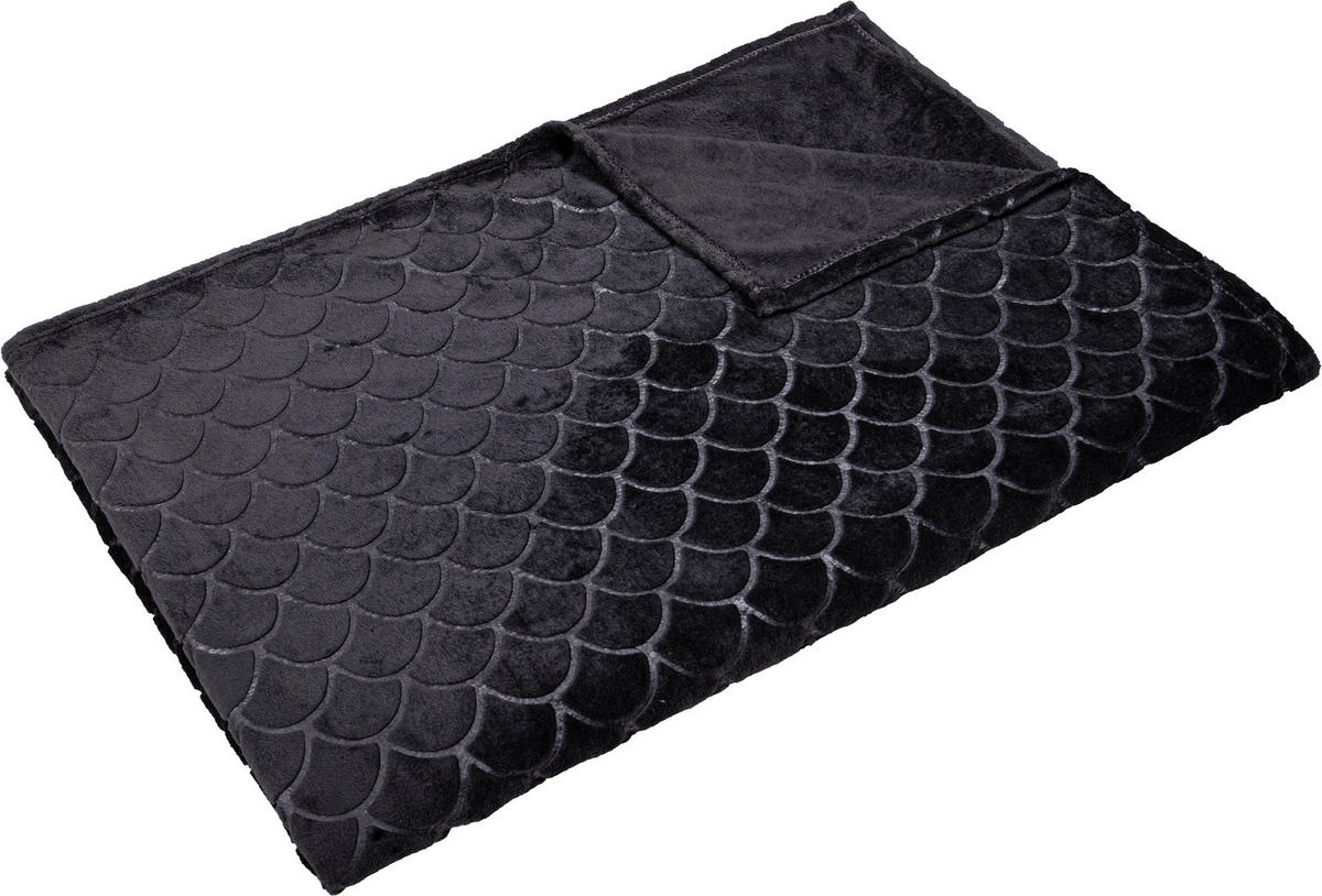 Flanelldecke Flanelldecke_XXL_Bogen 160x220cm - anthrazit (160,00/220,00cm)