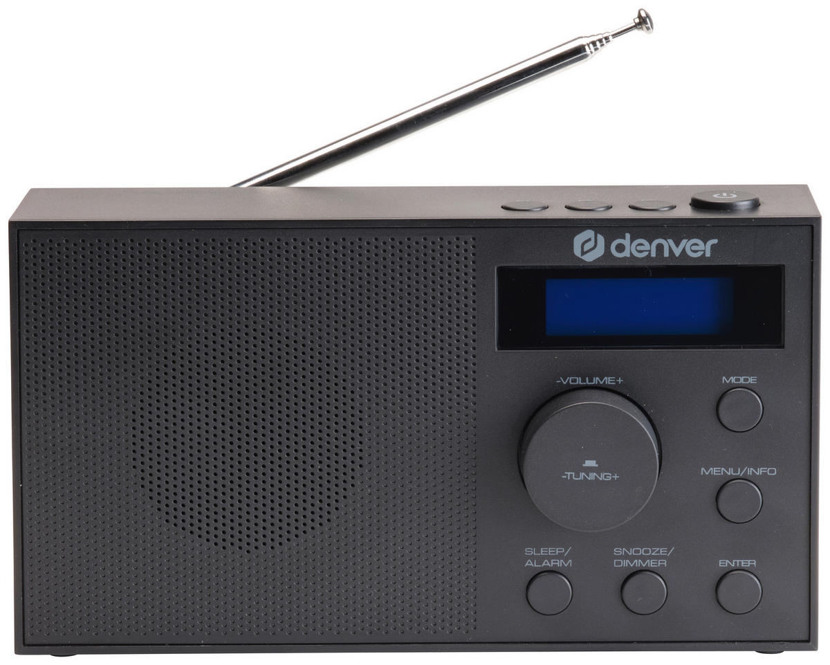 Denver DAB+ Radio DAB-51B schwarz DAB-51B - schwarz (18,00/10,00/5,00cm) - Denver