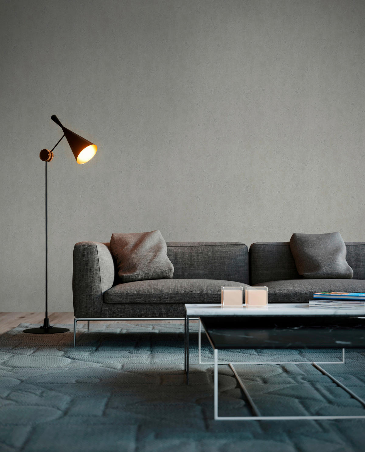 A.S.Creation Vliestapete Beton Concrete & More Uni creme B/L: ca. 53x1005 cm Beton Concrete & More - creme (53,00/1005,00cm) - A.S.Creation
