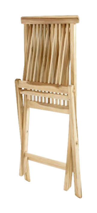 Thumbnail - VCM Gartenstuhl 2er Set braun Teakholz B/H/T: ca. 46x89x62 cm