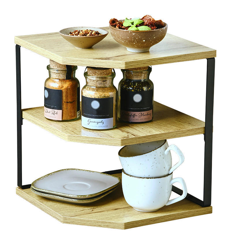 Kesper Küchenregal natur Spanplatte B/H/L: ca. 26x28x26 cm Küchen-Eckregal - natur (26,00/26,00/28,00cm) - Kesper