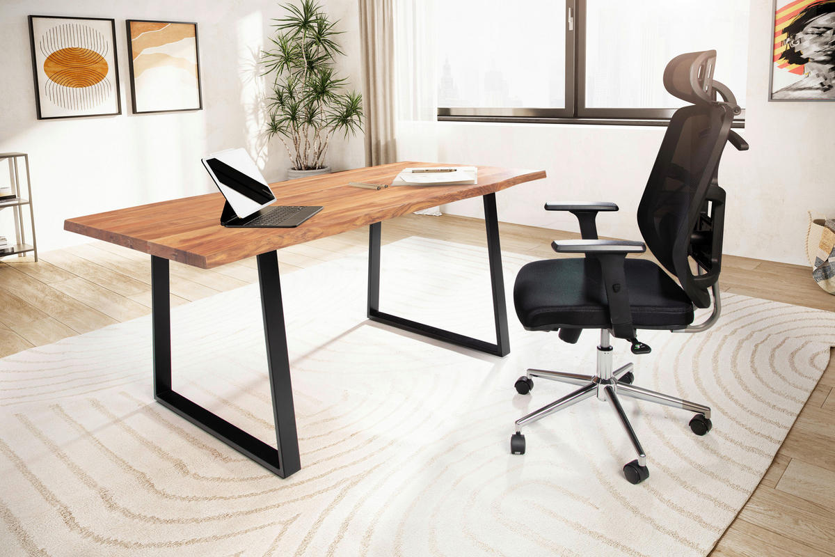 Schreibtisch B/H/T: ca. 120x76x60 cm Schreibtisch - (120,00/76,00/60,00cm) - Wohnling