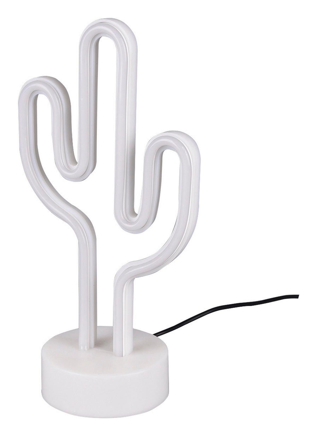 Reality Kinderzimmerleuchte R55220101 weiß Kunststoff B/H/T: ca. 15x29x10 cm Cactus - weiß (15,00/29,00/10,00cm) - Reality