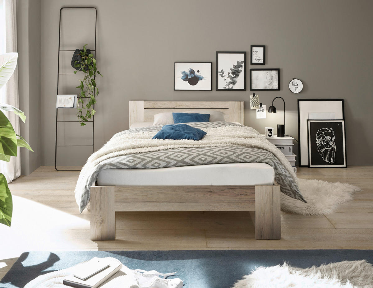 Futonbett Cannes Eiche San-Remo Nachbildung Liegefläche B/L: ca. 120x200 cm Cannes - Eiche (125,00/71,00/204,00cm)