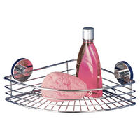 Eckablage Chrom Stahl B/H/L: ca. 31,5x8,5x22 cm Eckablage_1Etg.Vacuum-Loc - Chrom (22,00/31,50/8,50cm) - Wenko