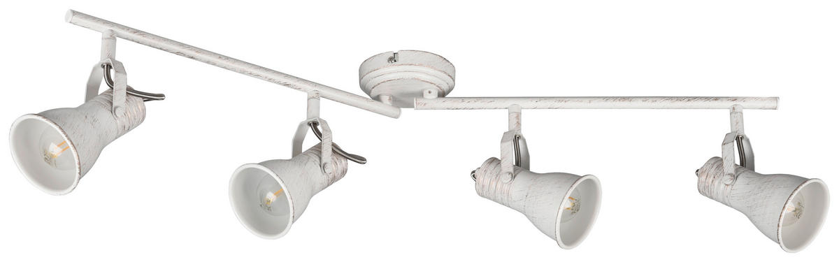 TRIO Strahler STEAM 813400427 weiß Metall B/H/T: ca. 77x17x10 cm E14 4 Brennstellen Steam - weiß (77,00/17,00/10,00cm) - Trio