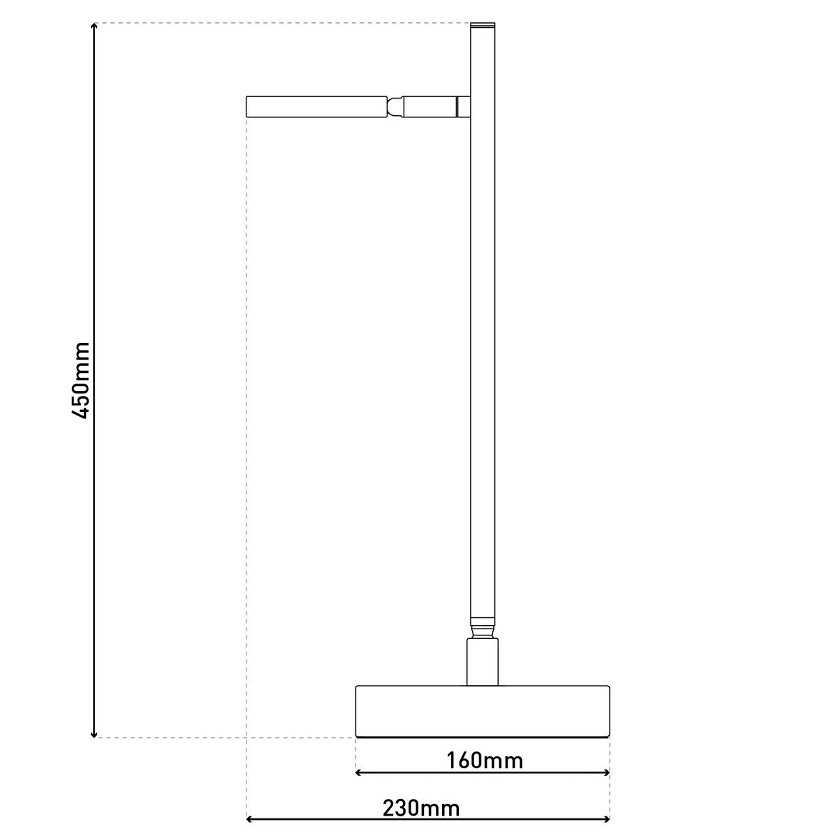 Näve Leuchten LED-Tischleuchte weiß Kunststoff Metall B/H/T: ca. 22,6x45x16 cm LUPA - weiß (22,60/45,00/16,00cm) - Näve Leuchten