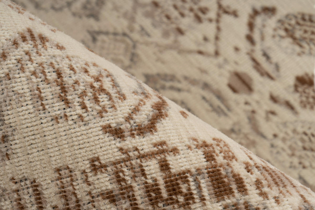 Kayoom Kurzflorteppich Charin 625 beige B/H/L: ca. 80x0,35x150 cm Charin 625 - beige (150,00/80,00/0,35cm) - Kayoom