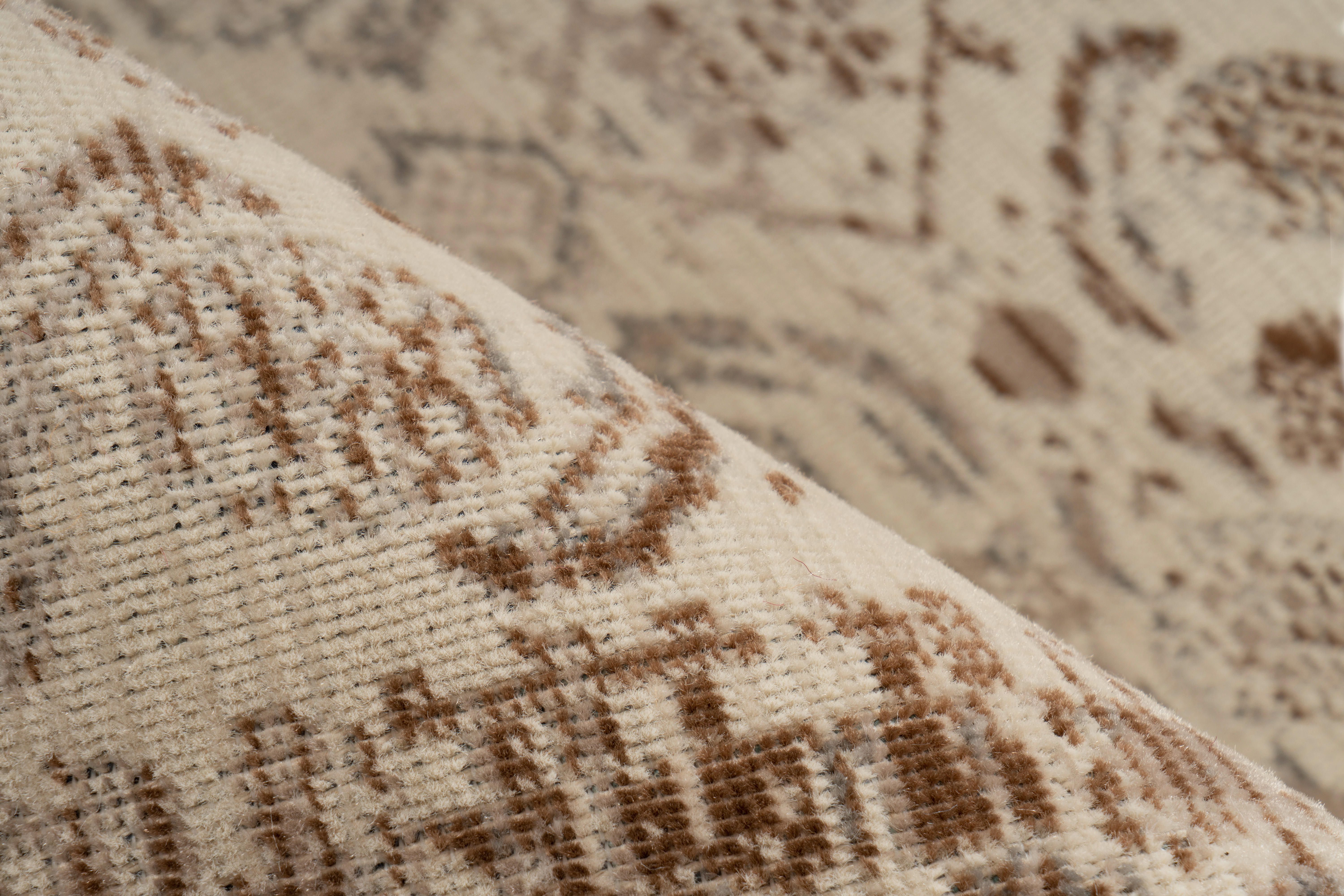 Thumbnail - Kayoom Kurzflorteppich Charin 625 beige B/H/L: ca. 80x0,35x150 cm