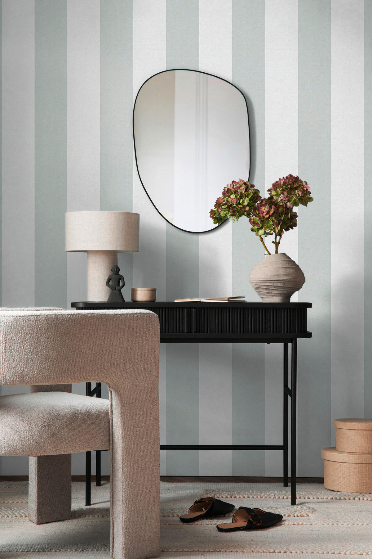 A.S.Creation Vliestapete grau B/H/D: ca. 53x1005x9,8 cm Vliestapete - grau (9,80/1005,00cm) - A.S.Creation