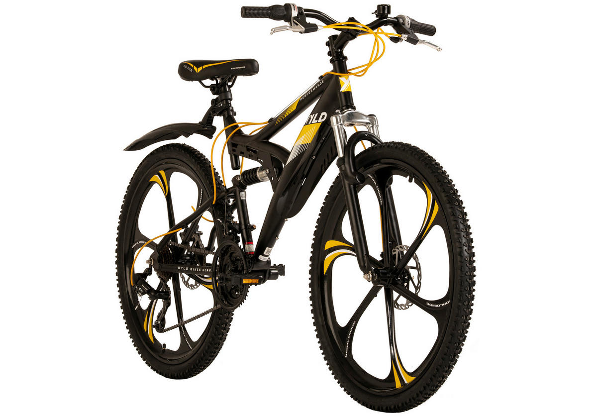WYLD Mountain-Bike Bliss BLISS 3.0 26 Zoll Rahmenhöhe 47 cm 21 Gänge schwarz schwarz ca. 26 Zoll Bliss - schwarz - WYLD
