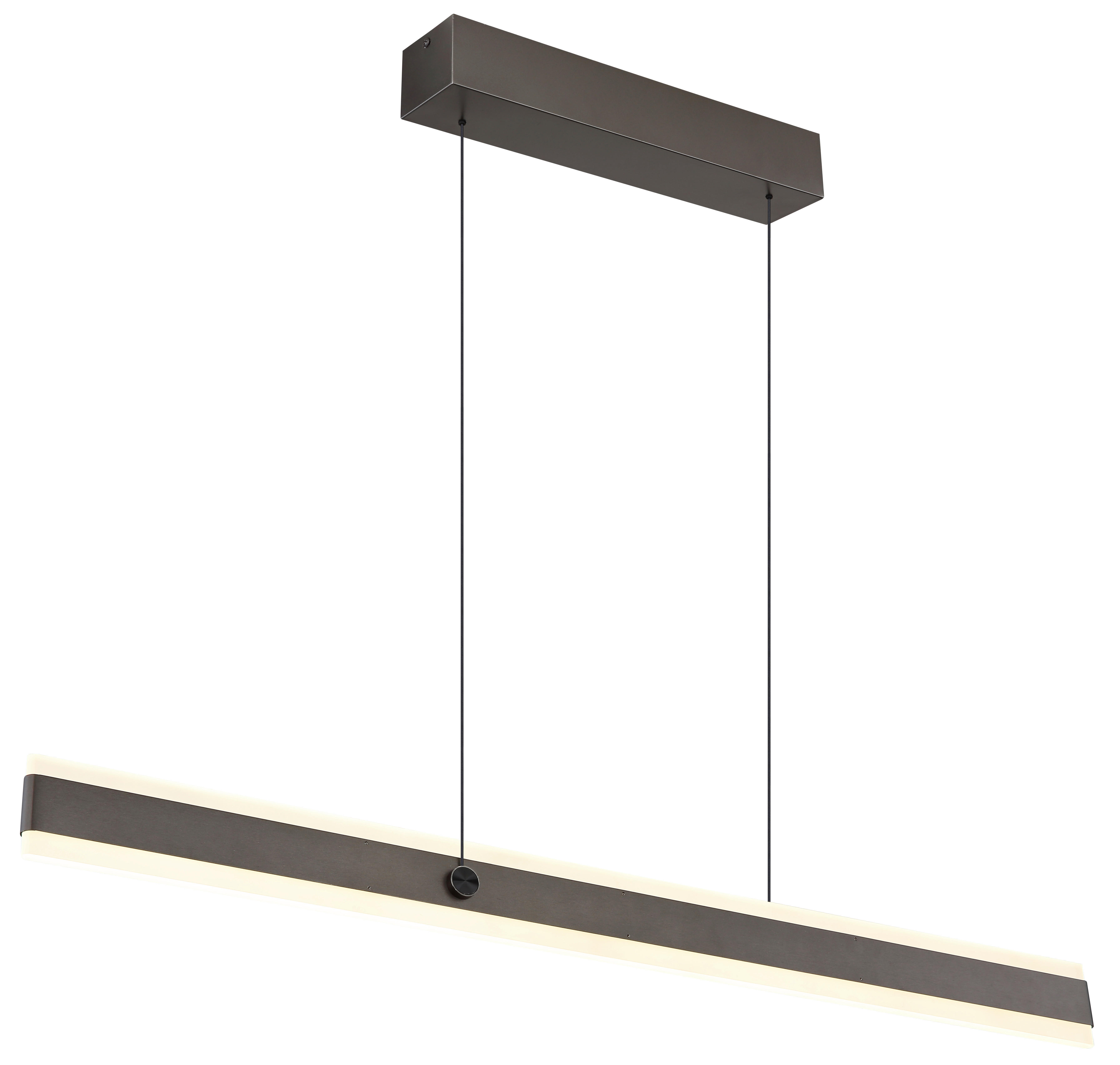 GLOBO LED-Pendelleuchte titanfarbig Aluminium Metall B/H/T: ca. 7,5x170x96 cm GEBALDO - titanfarbig (7,50/170,00/96,00cm) - GLOBO