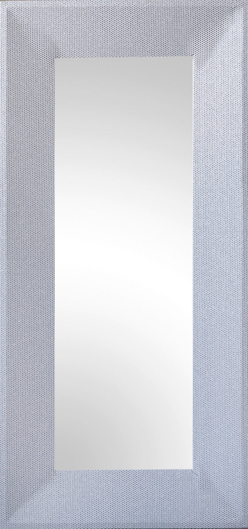 Rahmenspiegel Glitty silber glitzernd Optik B/H: ca. 65x140 cm Glitty - silber (65,00/140,00cm)