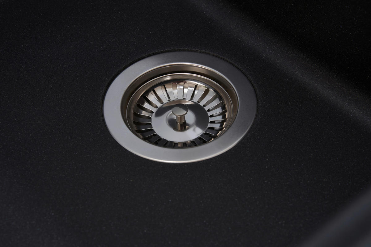 Respekta Einbauspüle Columbia 100 x 50 S schwarz Granitverbundmaterial B/H/T: ca. 100x18,5x50 cm Columbia 100 x 50 S - schwarz (100,00/18,50/50,00cm) - Respekta