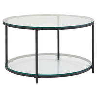 Couchtisch schwarz B/H/T: ca. 80x45x80 cm Couchtisch - schwarz (80,00/45,00/80,00cm) - Wohnling