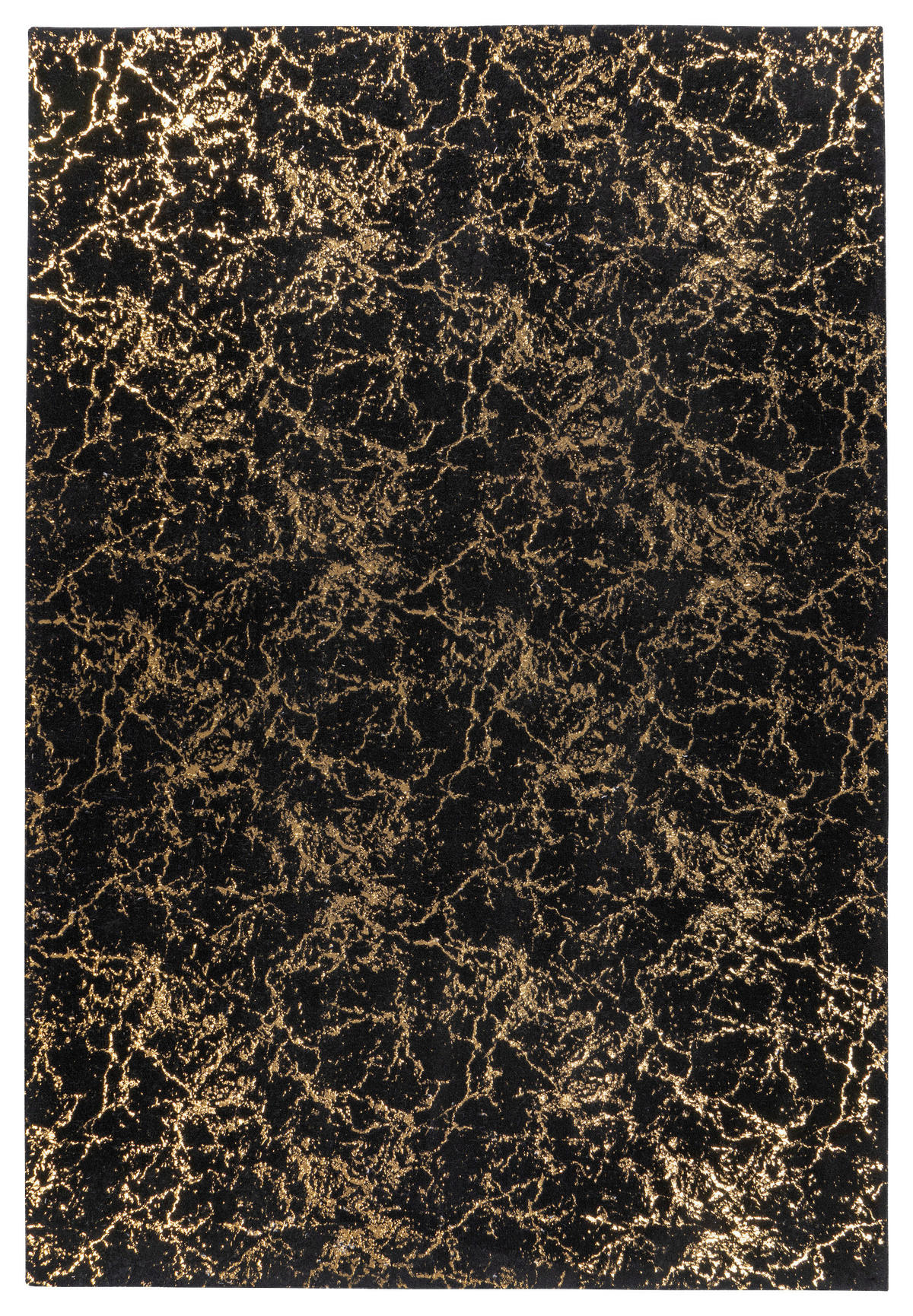 360Living Teppich Bijou schwarz B/L: ca. 80x150 cm Bijou - gold/schwarz (80,00/150,00cm) - 360Living