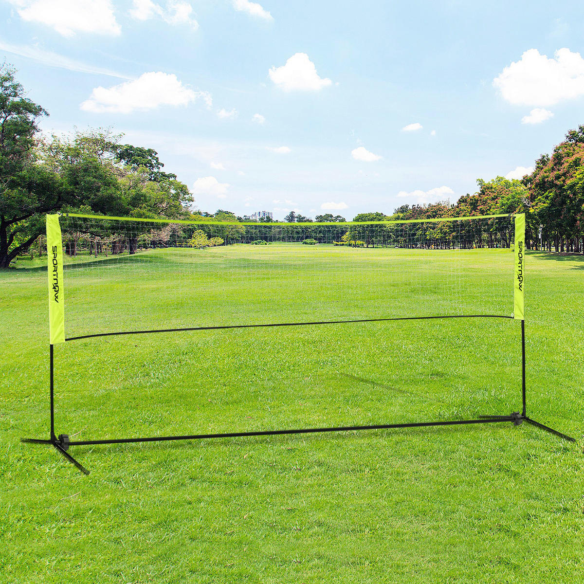 SPORTNOW Badmintonnetz gelb Nylon B/H/L: ca. 103x155x420 cm Badmintonnetz - gelb (420,00/103,00/155,00cm) - SPORTNOW