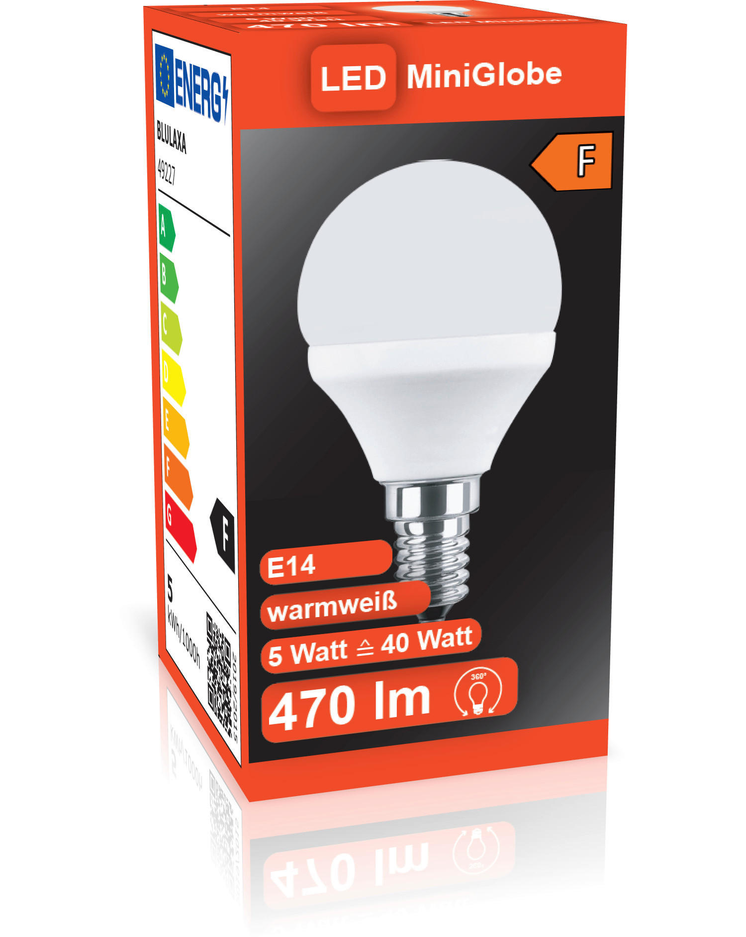 Blulaxa Leuchtmittel 49227 E14 LED-Leuchtmittel_E14 - weiß (5,00/8,00cm) - Blulaxa