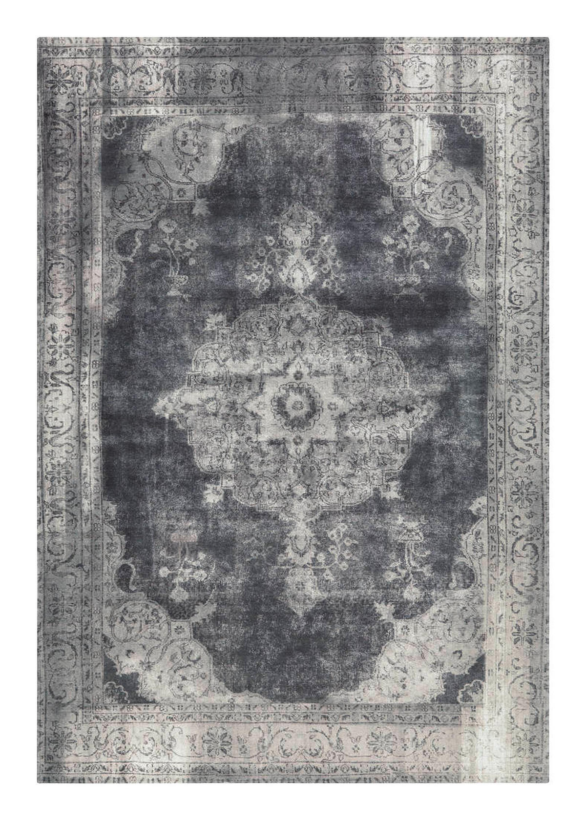 360Living Teppich Vintage grau B/L: ca. 140x200 cm Vintage - grau (140,00/200,00cm) - 360Living