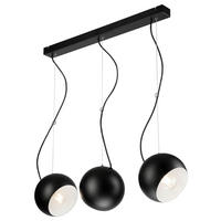 Lamkur Pendelleuchte INEZ 37486 schwarz Stahl H/L: ca. 70x70 cm E27 3 Brennstellen Inez - schwarz (70,00cm) - Lamkur