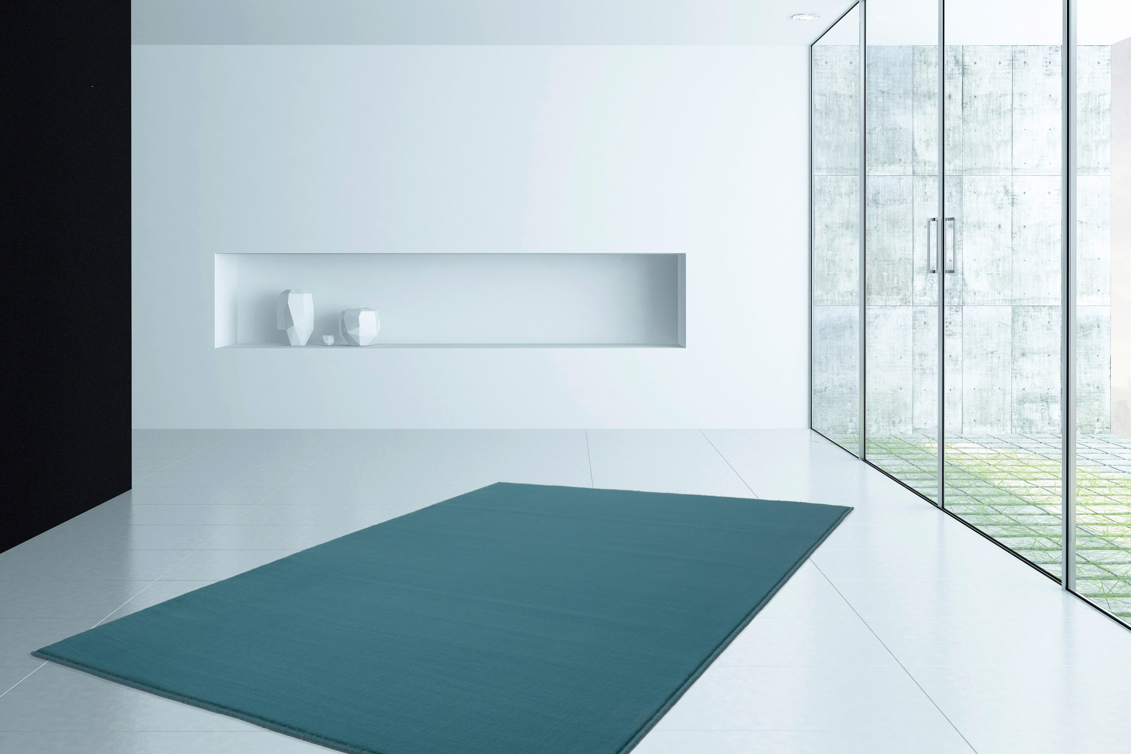 Kayoom Kurzflorteppich Passage 495 hellblau B/L: ca. 80x150 cm Passage 495 - hellblau (80,00/150,00cm) - Kayoom
