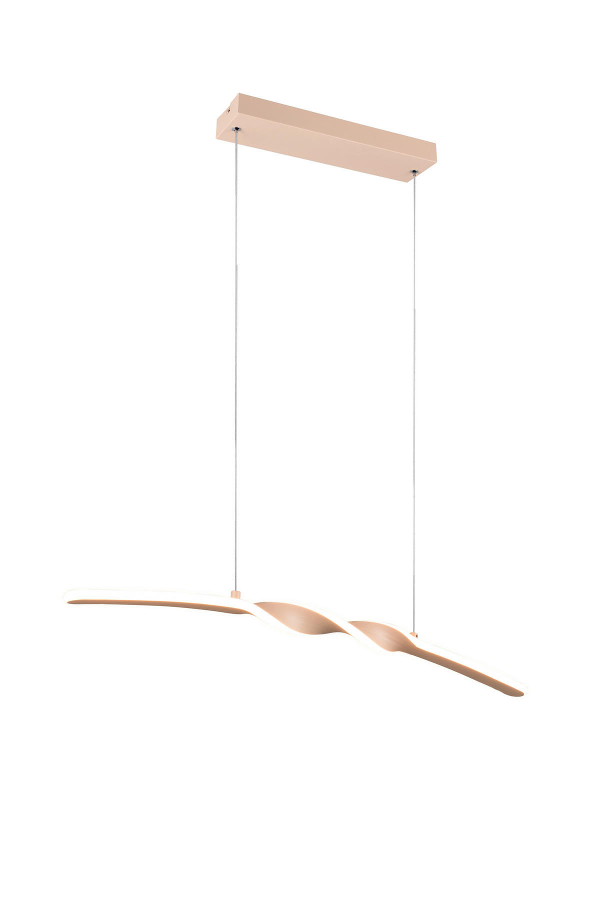 Reality LED Pendelleuchte Ginko sand Metall B/H/T: ca. 79x15x9 cm 1.0 Brennstellen Ginko - sand (79,00/15,00/9,00cm) - Reality