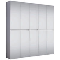 Garderobenschrank Mirror weiß B/H/T: ca. 185x191x34 cm Mirror - weiß (185,00/191,00/34,00cm) - Trendteam