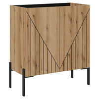 Kommode Neo Evoke Oak Nachbildung schwarz B/H/T: ca. 80x91x40 cm Neo - schwarz (80,00/91,00/40,00cm) - xonox.home