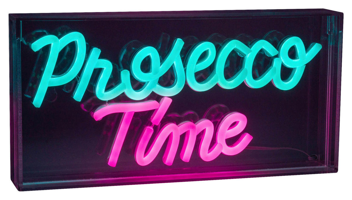 Näve Leuchten LED-Schriftzug klar Kunststoff B/H/T: ca. 30x15x4,7 cm PROSECCO TIME - klar (30,00/15,00/4,70cm) - Näve Leuchten