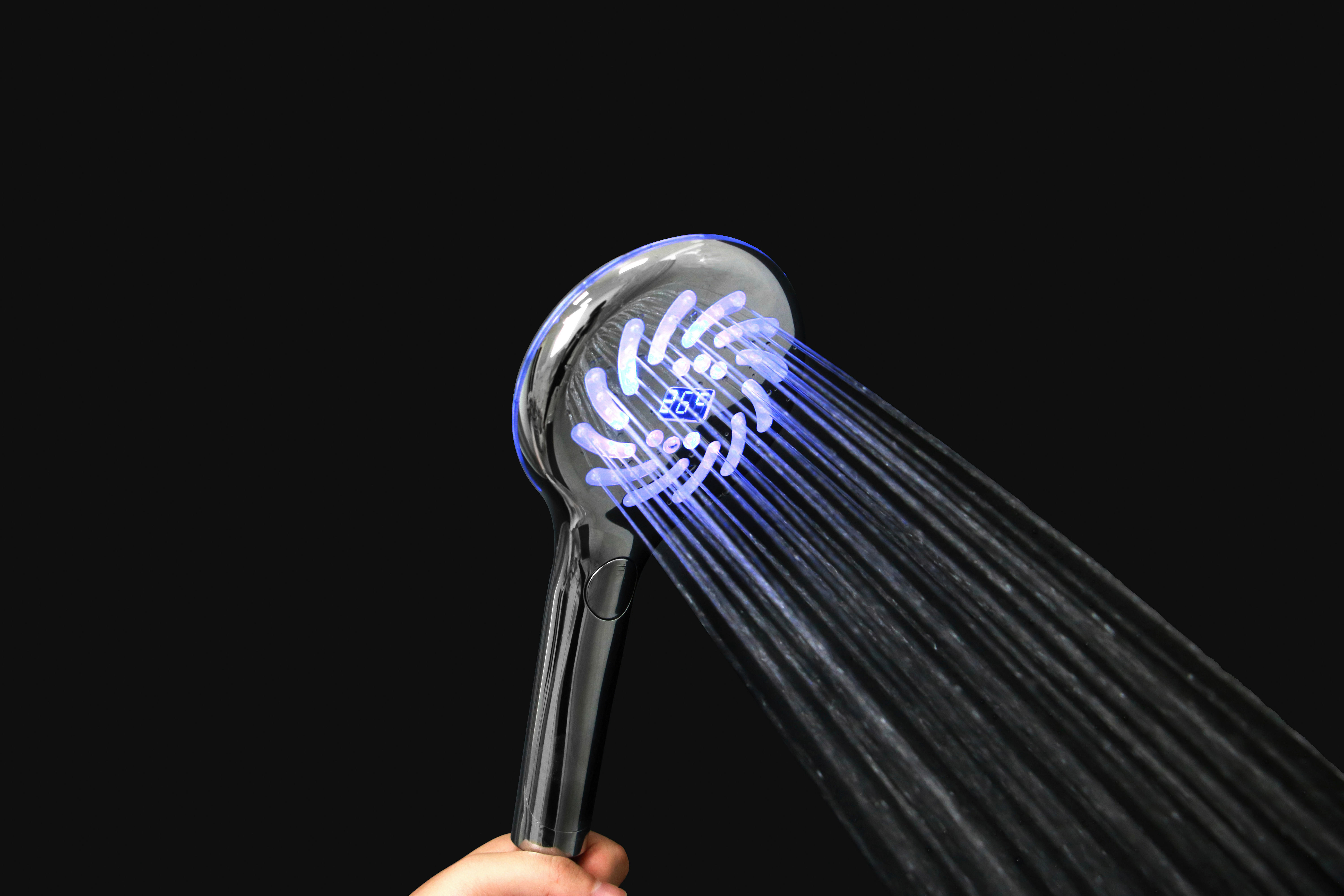 Thumbnail - DUSCHWELL Handbrause Chrom B/H/T: ca. 13x28x3,5 cm