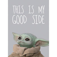 Komar Poster Mandalorian The Child Chocolate Sid Disney B/L: ca. 50x70 cm Mandalorian The Child Chocolate Sid - (50,00/70,00cm) - Komar