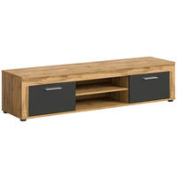 Lowboard Jam Eiche Wotan Nachbildung grau B/H/T: ca. 160x37x40 cm Jam - Eiche/grau (160,00/37,00/40,00cm) - xonox.home