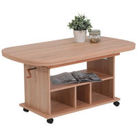 Couchtisch Babsi III Eiche Sonoma Nachbildung B/H/T: ca. 107x53x67 cm Babsi III - Eiche/schwarz (107,00/53,00/67,00cm) - Hela