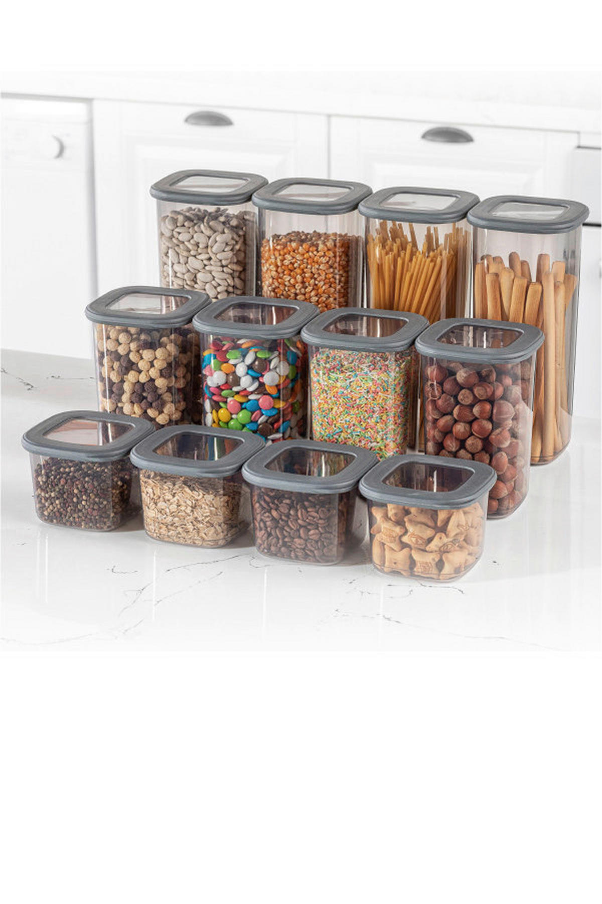 HermiaConcept Vorratsdosenset 12-tlg. anthrazit 12-tlg. - anthrazit - HermiaConcept
