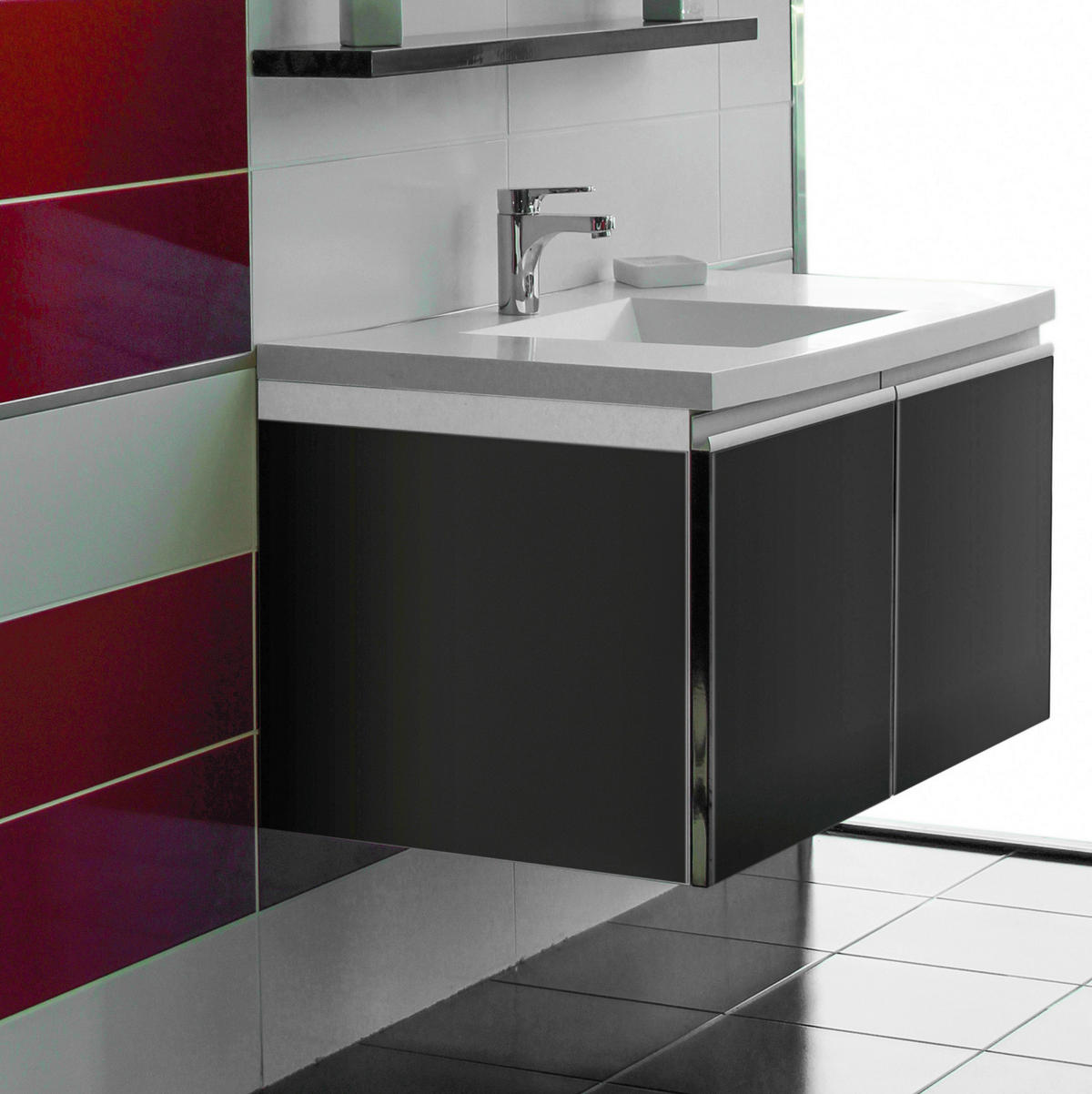 d-c-fix Dekofolie Uni Matt schwarz B/L: ca. 45x200 cm Klebefolie_d-c-fix_F3460002 - schwarz (45,00/200,00cm) - d-c-fix