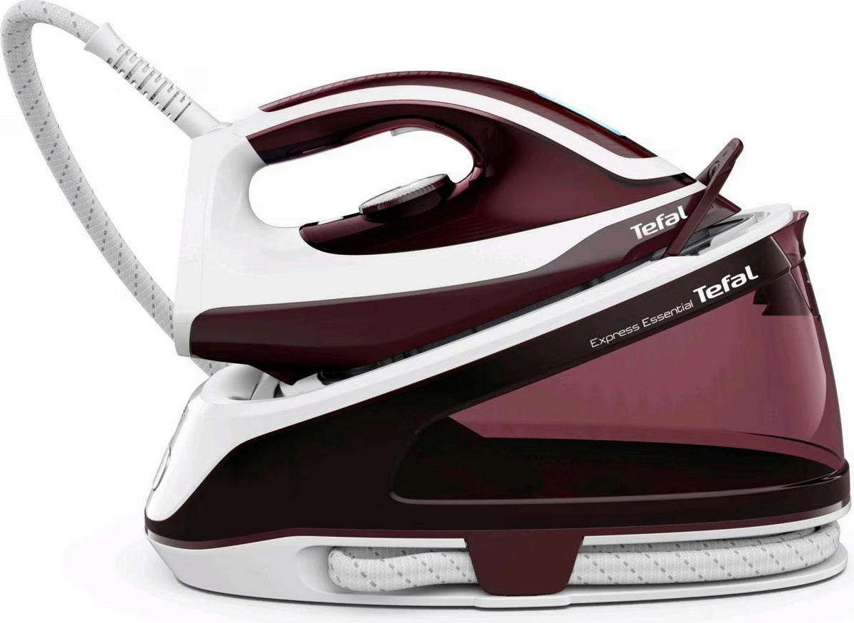 Tefal Dampfbügelautomat SV6120 lila weiß Kunststoff Stahl B/H/T: ca. 18x26x37 cm Express Essential - lila/weiß (18,00/26,00/37,00cm) - Tefal