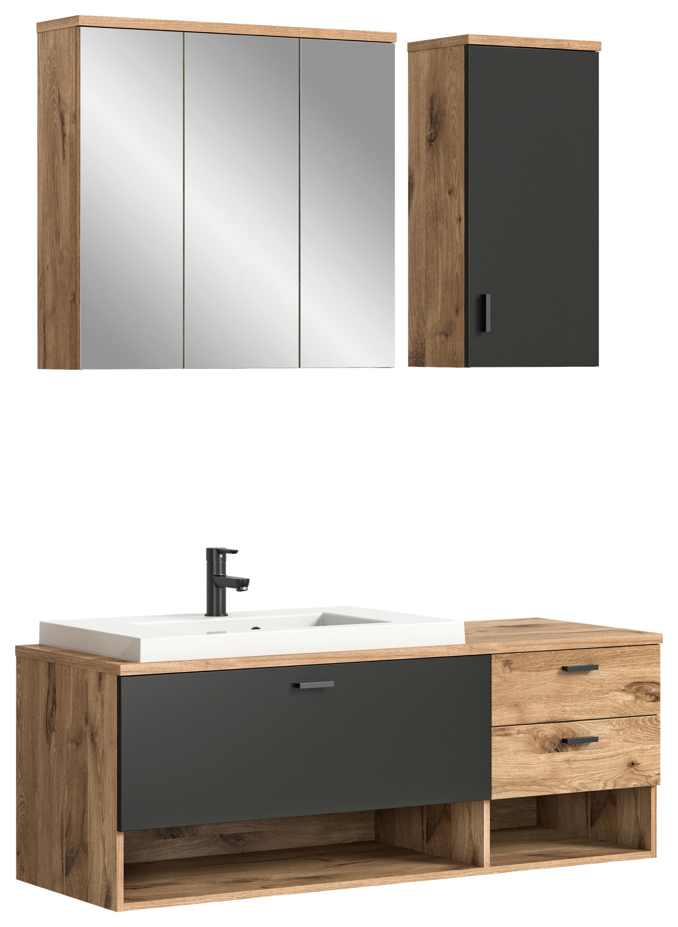 Badezimmer-Set GRADO B/H/T: ca. 140x192x48 cm GRADO - (140,00/192,00/48,00cm) - xonox.home