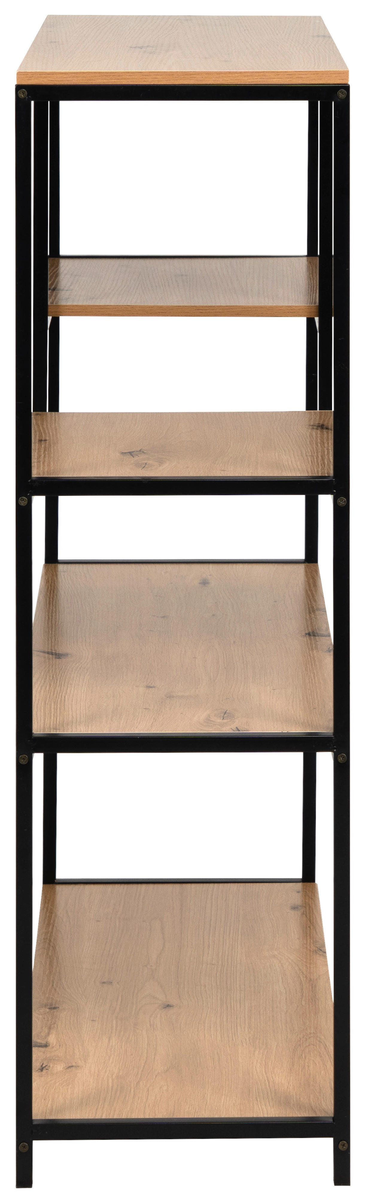 Regal Trelleborg B/H/T: ca. 75x100x30 cm Trelleborg - Eiche/schwarz (75,00/100,00/30,00cm)