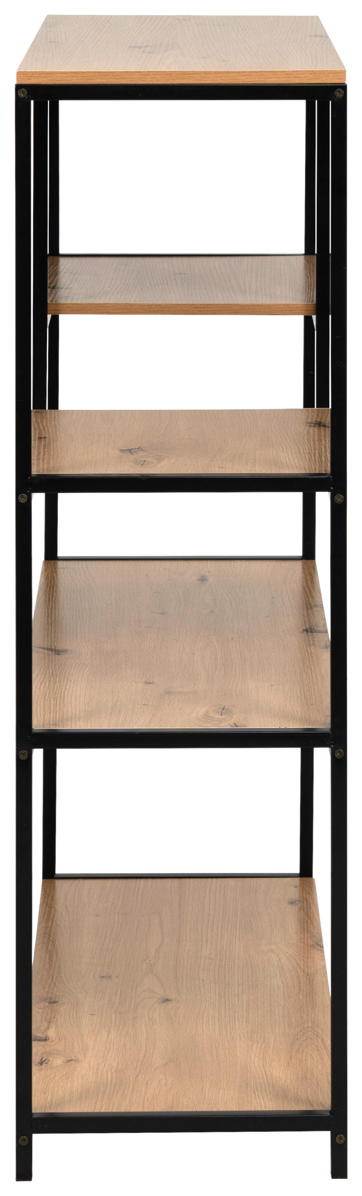 Regal Trelleborg B/H/T: ca. 75x100x30 cm Trelleborg - Eiche/schwarz (75,00/100,00/30,00cm)