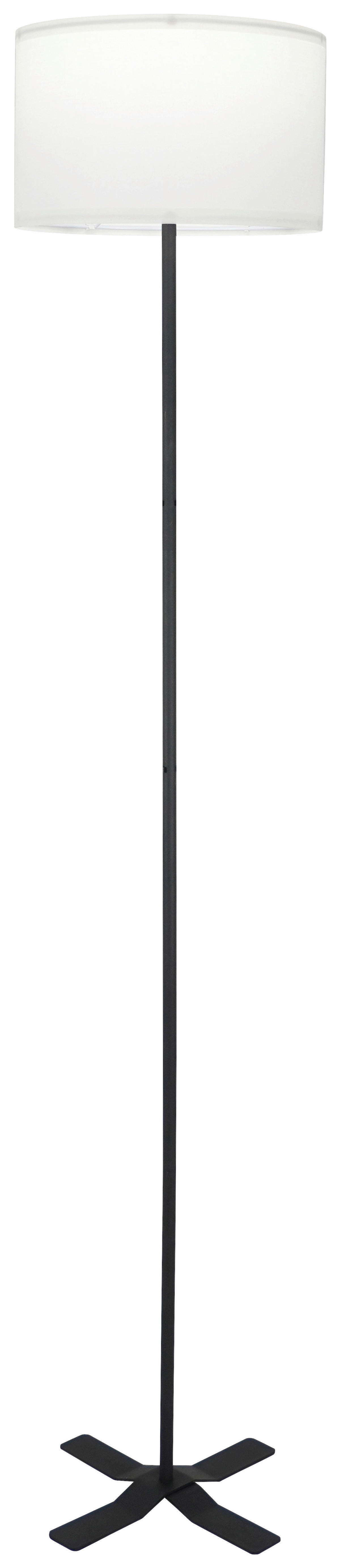 Stehleuchte schwarz Kunststoff Metall H/D: ca. 143x28 cm E27 1 Brennstellen Stehleuchte_Zero schwarz - schwarz (28,00/143,00cm)