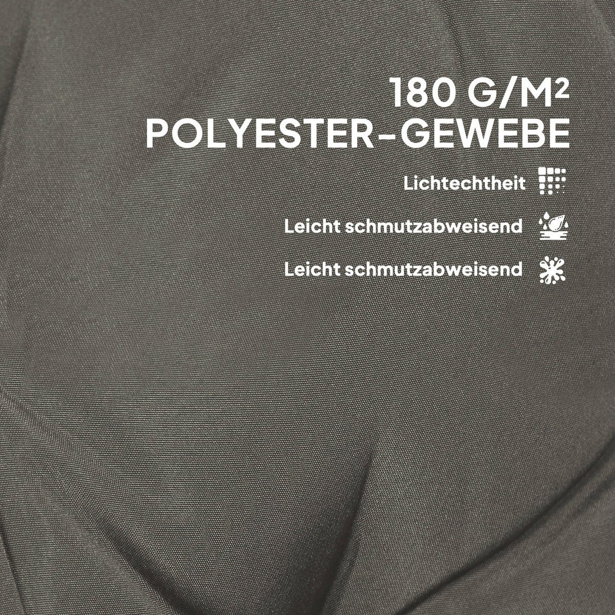 Outsunny Sitzkissen 4er Set hellgrau Polyester B/H/L: ca. 50x5x108 cm Sitzkissen 4er Set - hellgrau (108,00/50,00/5,00cm) - Outsunny