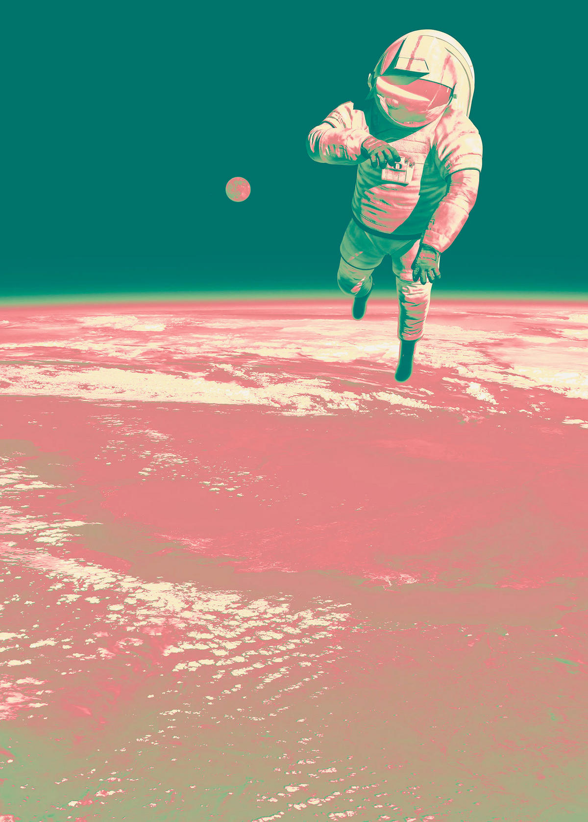 Komar Fototapete Spacewalk B/L: ca. 200x280 cm Spacewalk - (200,00/280,00cm) - Komar