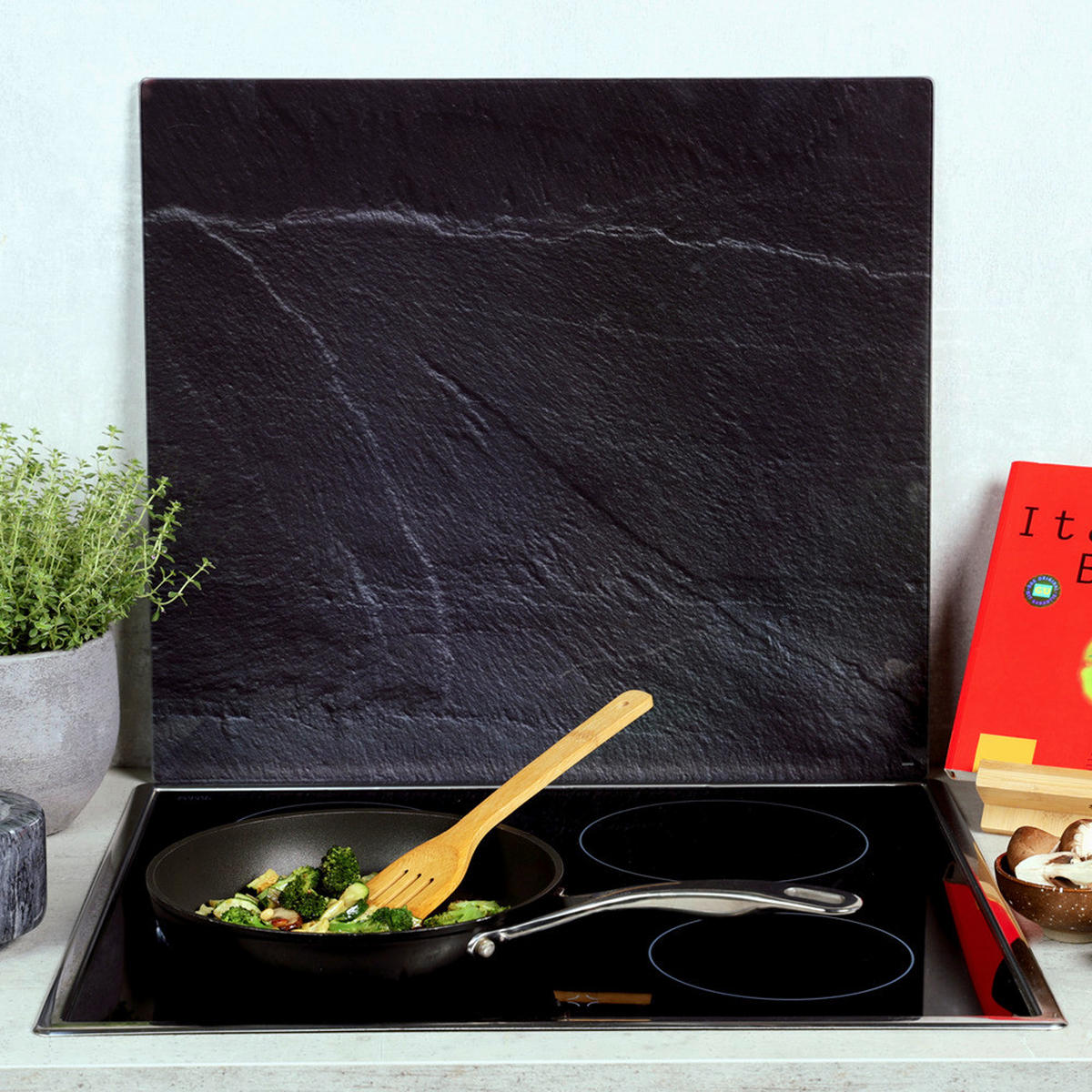 Kesper Glasschneideplatte Multi-Glasschneideplatte Schiefer - (56,00/50,00/1,40cm) - Kesper