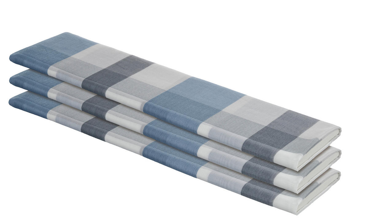 Dekostoff blau B: ca. 140 cm Dekostoff 51329 Karo - blau (140,00cm)