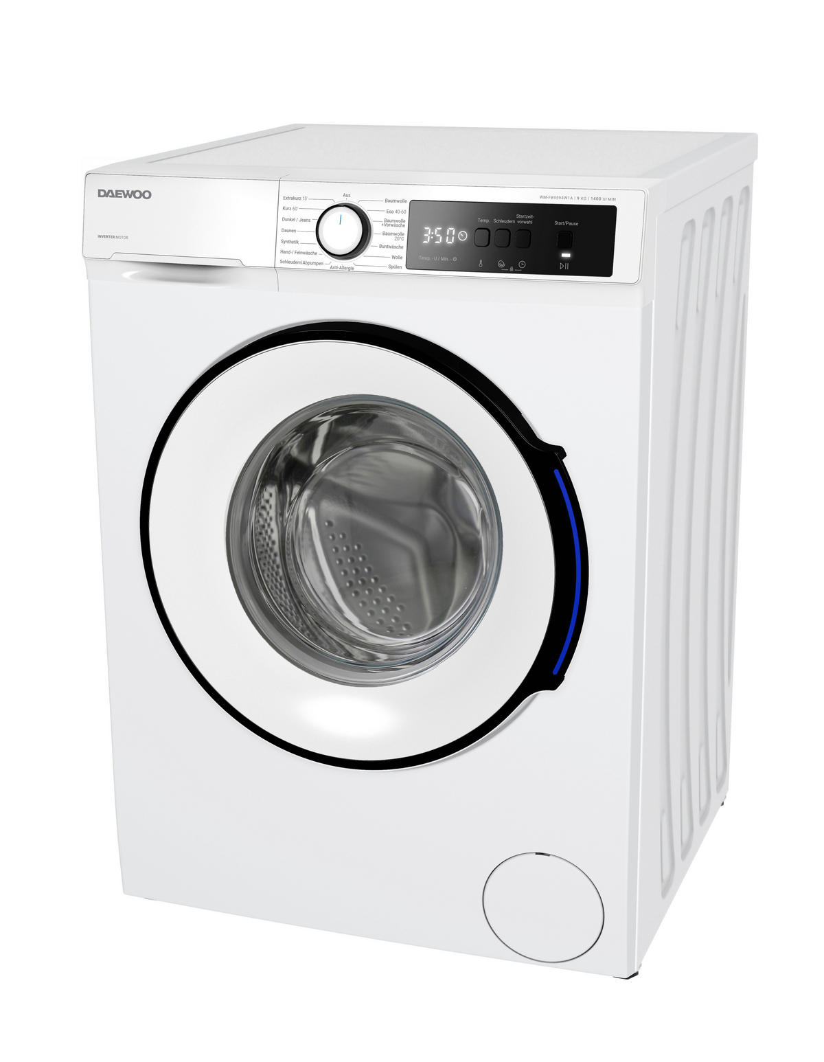 Daewoo Waschmaschine WM-FB9594W1A-DE weiß B/H/T: ca. 59,7x84,5x58,2 cm Waschmaschine WM-FB9594W1A-DE - weiß (59,70/84,50/58,20cm) - Daewoo