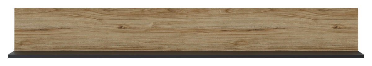 Wandboard Novena Eiche Catania Nachbildung schwarz matt B/H/T: ca. 160x23x22 cm Novena - schwarz (160,00/23,00/22,00cm)