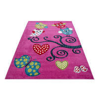 Ayyildiz Teppich KIDS violett B/L: ca. 140x200 cm KIDS - violett (140,00/200,00cm) - Ayyildiz