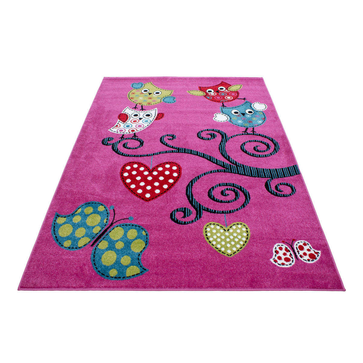 Ayyildiz Teppich KIDS violett B/L: ca. 140x200 cm KIDS - violett (140,00/200,00cm) - Ayyildiz