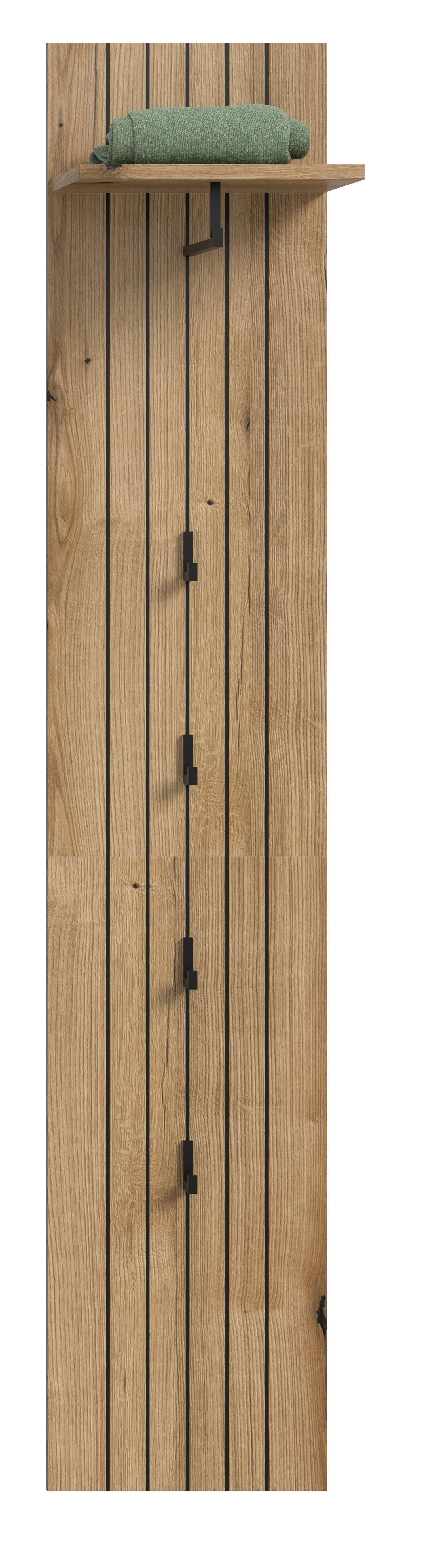 Garderobenpaneel STATION Evoke Oak Nachbildung B/H/T: ca. 31x160x27 cm STATION - (31,00/160,00/27,00cm) - xonox.home