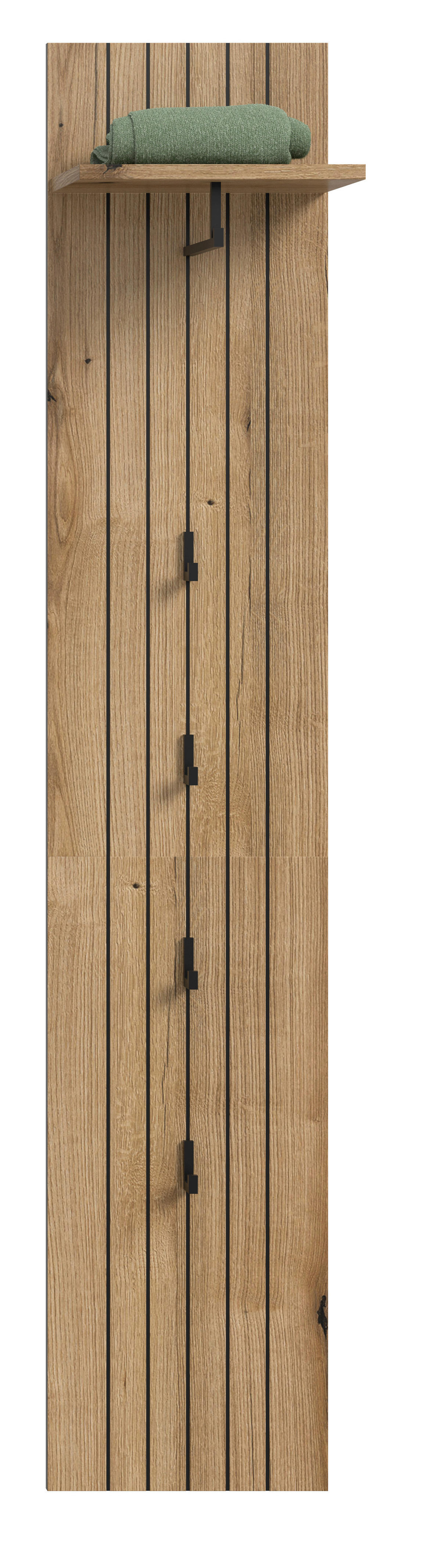 Garderobenpaneel STATION Evoke Oak Nachbildung B/H/T: ca. 31x160x27 cm STATION - (31,00/160,00/27,00cm) - xonox.home